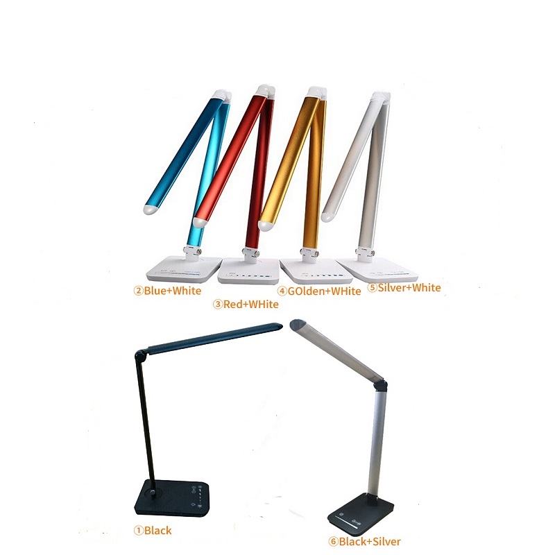 589S dimmable Rotatable Flexable led desk lamp with touch keys